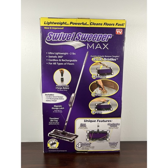 Swivel Sweeper Cordless Max | AS SEEN ON TV | Cordless Rechargeable 4 Quad Tech - Picture 13 of 13